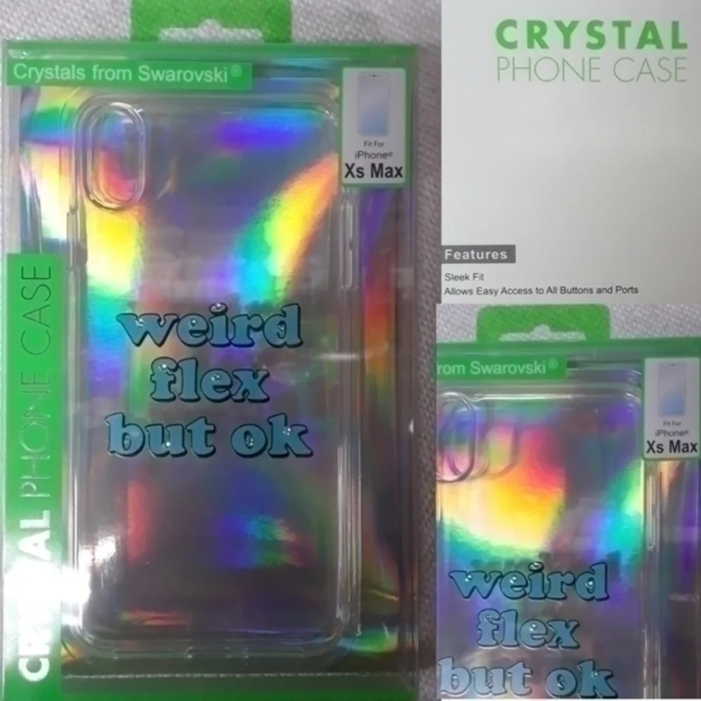 iPhone XS MAX Weird Flex But Ok Crystal Phone Case